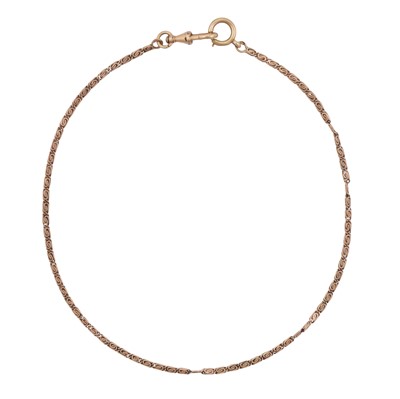 Lot 285 - A fancy-link chain