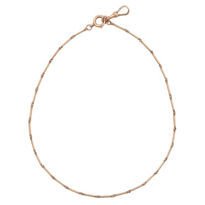 Lot 287 - A fancy-link chain