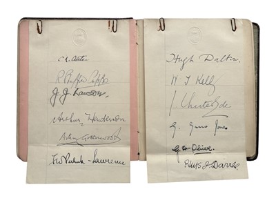 Lot 40 - Autograph Album.- Incl. Clement Attlee's Cabinet