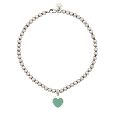 Lot 108 - Tiffany & Co. | A 'Return to Tiffany' enamel heart bracelet