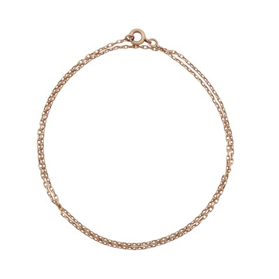 Lot 303 - A cable link chain necklace