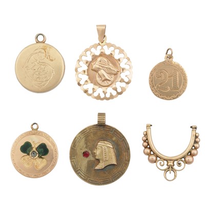 Lot 265 - Six pendants
