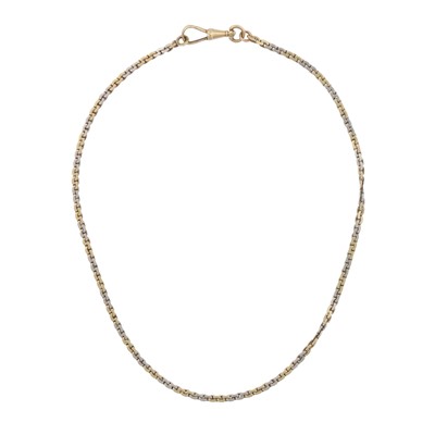 Lot 310 - A fancy-link watch chain