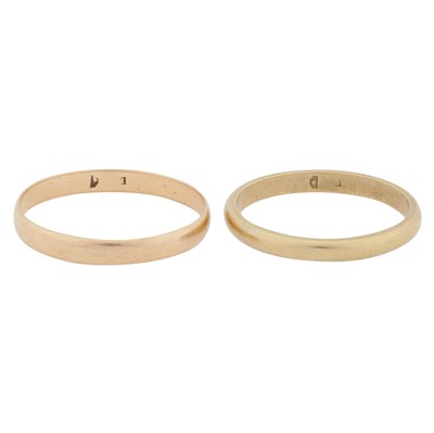 Lot 363 - Two band rings