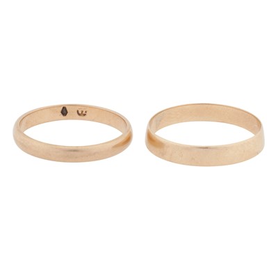 Lot 364 - Two band rings