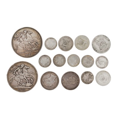 Lot 548 - GB Coins- Pre 1920 Sterling Silver