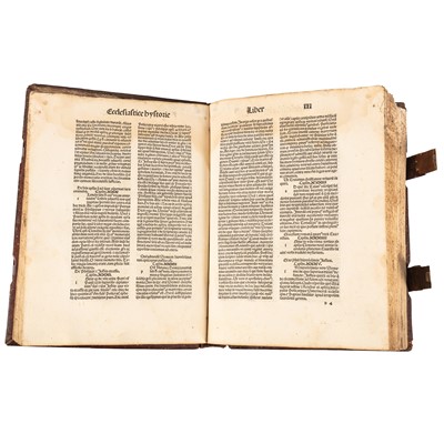 Lot 10 - Eusebius: Historia ecclesiastica. & Beda : Historia ecclesiastica . 1500