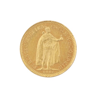 Lot 530 - Hungarian gold 10 korona, 1906