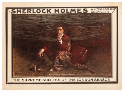 Lot 299 - Morrow (Albert) Sherlock Holmes by A. Conan Doyle and William Gillette. The Supreme Success of the London Season