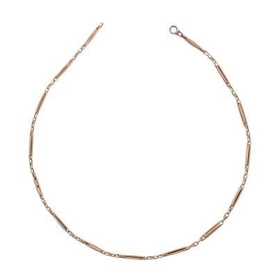Lot 325 - A fancy-link chain