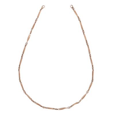 Lot 326 - A fancy-link chain