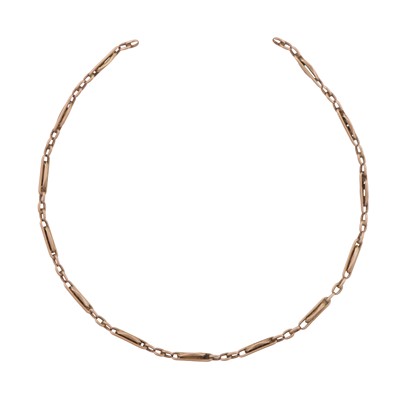 Lot 328 - A fancy-link chain