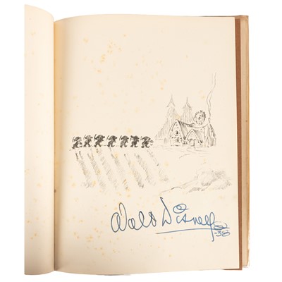 Lot 182 - Disney. Sketch Book of Snow White and the Seven Dwarfs. Signed '38