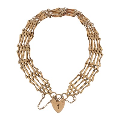 Lot 300 - A gate bracelet