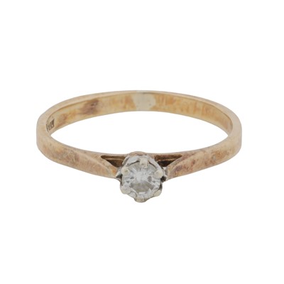Lot 336 - A diamond single-stone ring