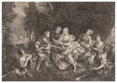 Lot 60 - Jacques Firmin Beauvarlet (French, 1731-1797), After Jean Raoux (French, 1677-1734)