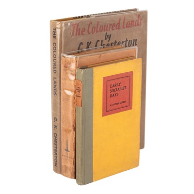 Lot 162 - Sanders. Early Socialist Days, Inscribed, Hogarth Press, 1927