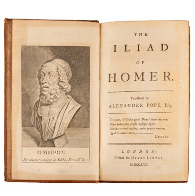 Lot 157 - Homer. The Iliad, 6vol. 1756