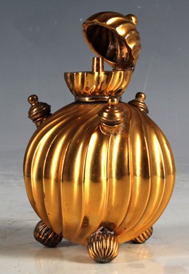 Lot 11 - A pretty Victorian silver gilt table lighter...