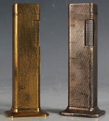 Lot 13 - A Dunhill gold plated ‘Tallboy’ table lighter,...