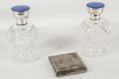 Lot 314 - A pair of antique, George V sterling silver...