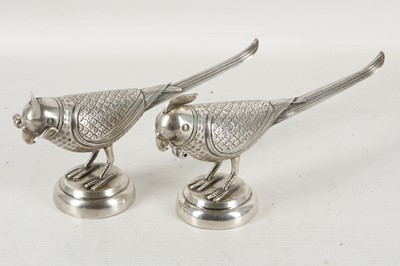 Lot 339 - A pair of novelty, antique Persian silver...