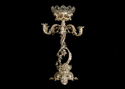 Lot 269 - A large Victorian silver plated Rococo style...