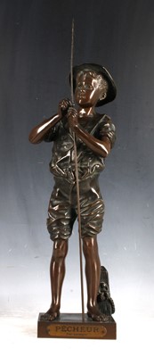 Lot 8 - A late 19th Century bronze of a standing...