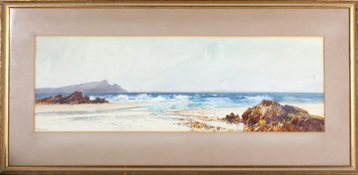 Lot 64 - F.T. Widgery - a late Victorian seascape view,...