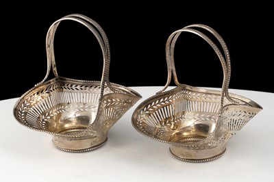 Lot 155 - Pair of Antique George V Sterling Silver...