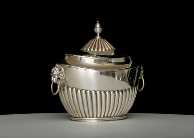 Lot 313 - Antique Victorian Sterling Silver tea caddy by...