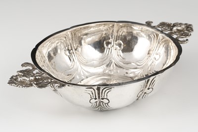 Lot 224 - Antique 18th Century German Silver brandy bowl,...