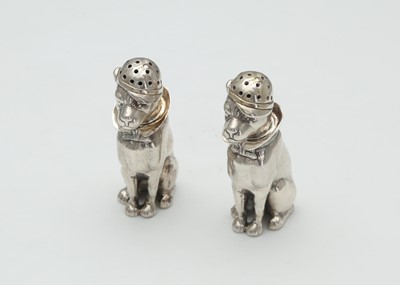 Lot 190 - Pair of Contemporary Silver novelty...