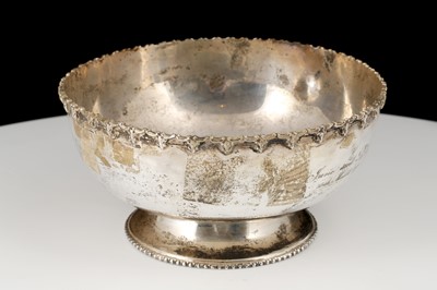 Lot 220 - Antique Indian Silver bowl, of plain form on a...