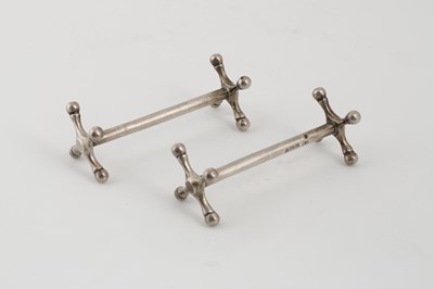 Lot 335 - Pair of Antique Edwardian Sterling Silver...