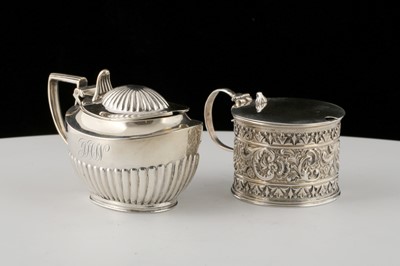 Lot 340 - Two Antique Victorian Sterling Silver mustard...