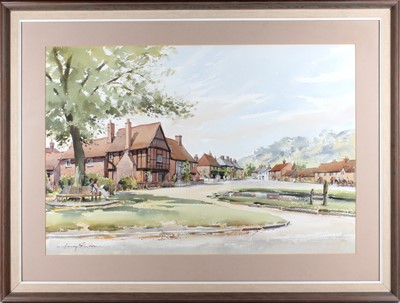 Lot 124 - Harry Sheldon, 'Tetbury Sept '80' watercolour,...