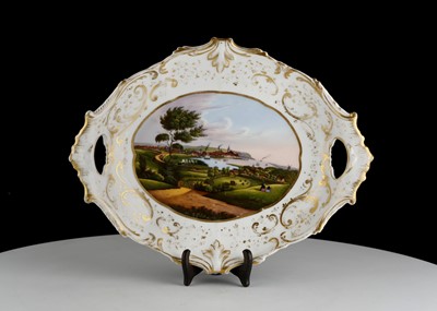 Lot 238 - A FINE CONTINENTAL PORCELAIN TOPOGRAPHICAL...