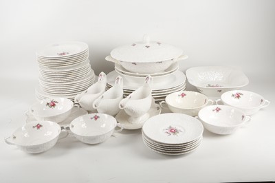 Lot 440 - A collection of Spode 'Bridal Rose' dinner...