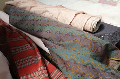 Lot 449 - A collection of 14 woven upholstery fabrics to...