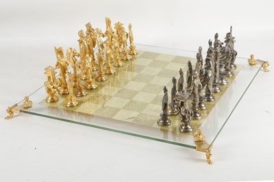 Lot 551 - A Chinese chess set, studies of war lords,...