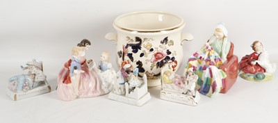 Lot 543 - Doulton figurines; The Bedtime Story' HN 2059,...