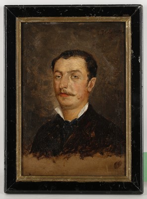 Lot 493 - E. Dainbourgez, 19th century. 'Portrait of a...