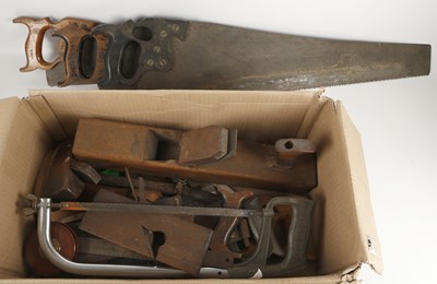 Lot 523 - 20th Century woodworking tools, saws, drills,...