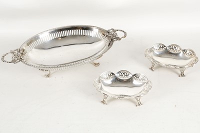 Lot 500 - An early 20th century, hallmarked silver twin...