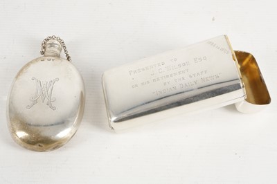 Lot 466 - A late Victorian, hallmarked silver spirit...