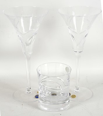 Lot 561 - A Bohemian contemporary glassware set of 8...