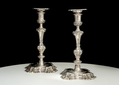 Lot 116 - Pair of Exceptional Antique George II Sterling...