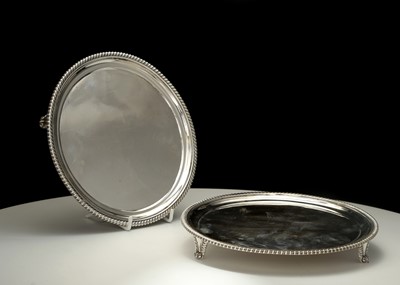Lot 122 - Pair of Antique George III Sterling Silver...
