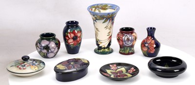 Lot 487 - A SELECTION OF TEN VARIOUS MOORCROFT SMALL...